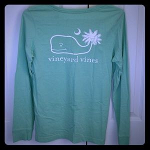 Vineyard Vines Mint Green Long Sleeve Pocket T XS